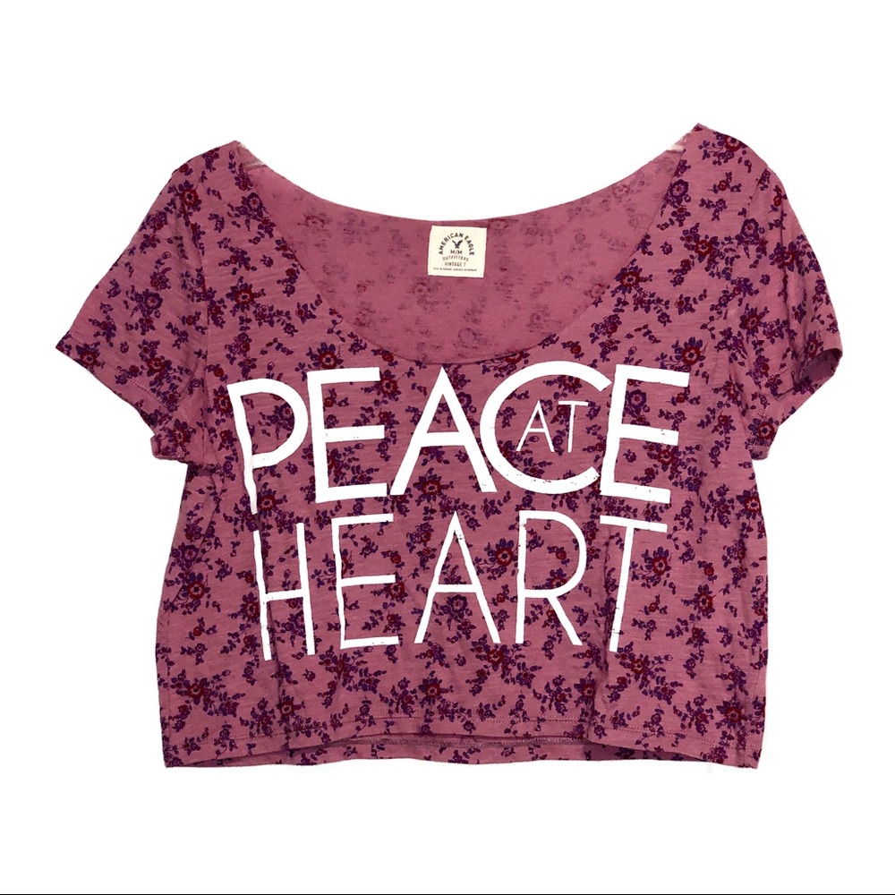 - American Eagle Outfitters Vintage Crop T-Shirt